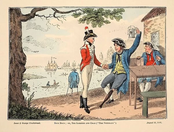 Dick Dock: Or, the Lobster and Crab (The Veterans), 1806