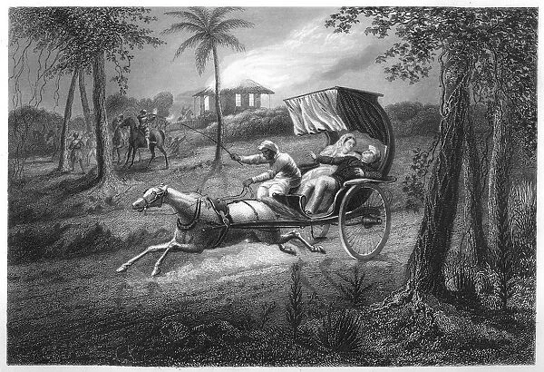 Dr Graham shot in his buggy by the Sealkote Mutineers, 1857, (c1860)