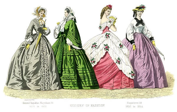French costume: Second Republic, Napoleon III, (1882)