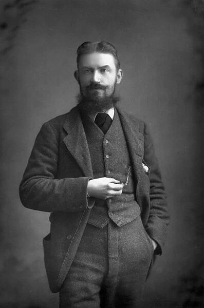 George Bernard Shaw (1856-1950) Irish dramatist, critic and Fabian, 1893. Artist: W&D Downey
