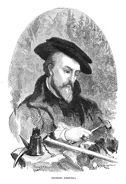 Georgius Agricola, 16th century German physician, mineralogist and metallurgist