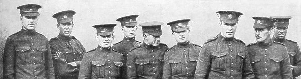 A group of Canadian soldiers, 1914