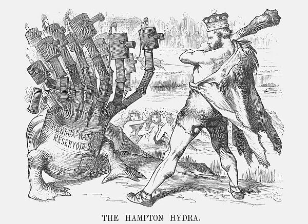 The Hampton Hydra, 1873. Artist: Joseph Swain