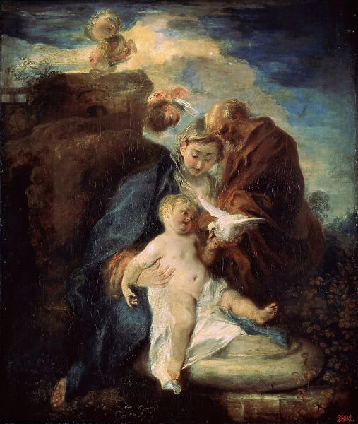 The Holy Family (Rest on the Flight into Egypt), 1719. Artist: Jean-Antoine Watteau