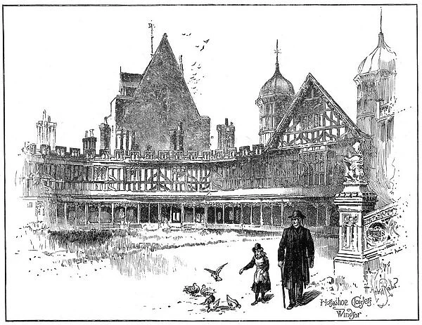 Horseshoe Cloisters, Windsor Castle, 1900