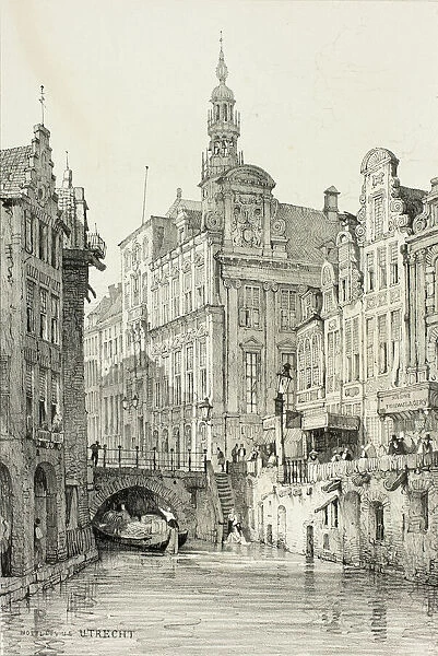 Hotel de Ville, Utrecht, 1833. Creator: Samuel Prout
