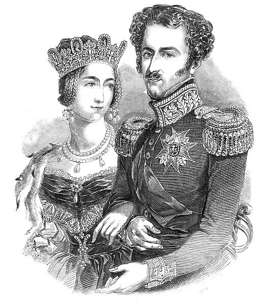 Their Majesties the King and Queen of Sweden and Norway, 1844. Creator: Unknown