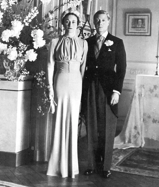 The marriage of the Duke of Windsor and Wallis Simpson, 1937