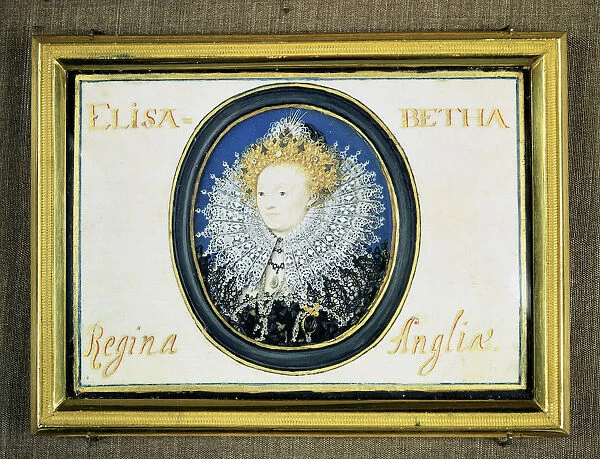 Miniature of Elizabeth I (1533-1603) Queen of England and Ireland (1558-1603) Artist: Nicholas Hilliard