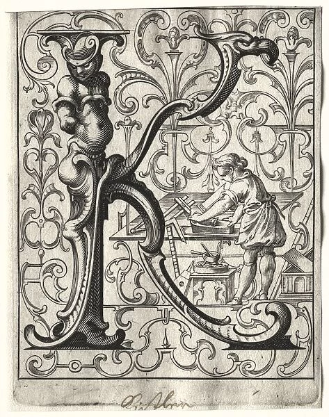 New ABC Booklet: K, 1627. Creator: Lucas Kilian (German, 1579-1637)