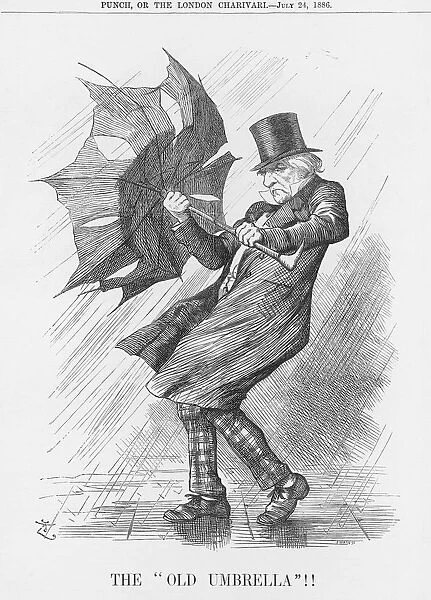 The Old Umbrella!!!, 1886. Artist: Joseph Swain