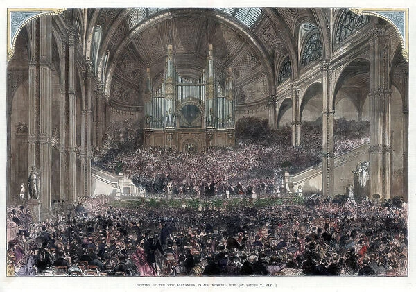 The opening of the new Alexandra Palace, Muswell Hill, 1st May 1875