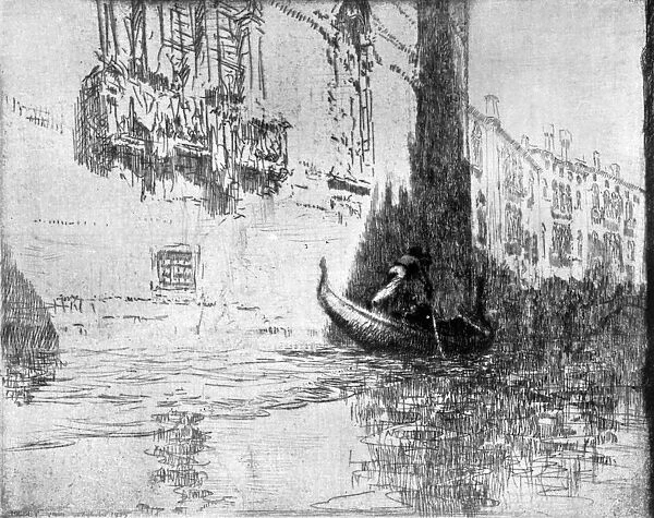 The Passing Gondola, 1926. Artist: James McBey