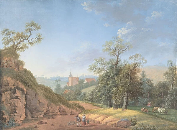 Peasant Family in a Landscape, late 18th-19th century. Creator: Johann Friedrich Nagel