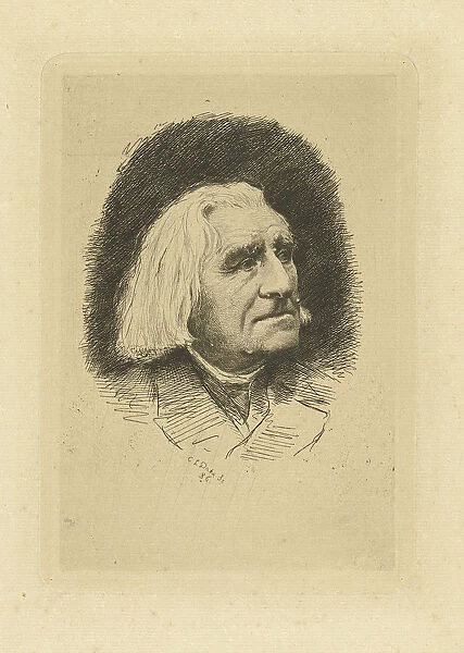 Portrait of the Composer Franz Liszt (1811-1886), 1886. Artist: Dake, Carel Lodewijk (1857-1918)