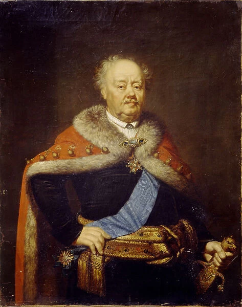 Portrait of Count Franciszek Ksawery Branicki (1730-1819), 1818. Artist: Rombauer, Janos (1782-1849)