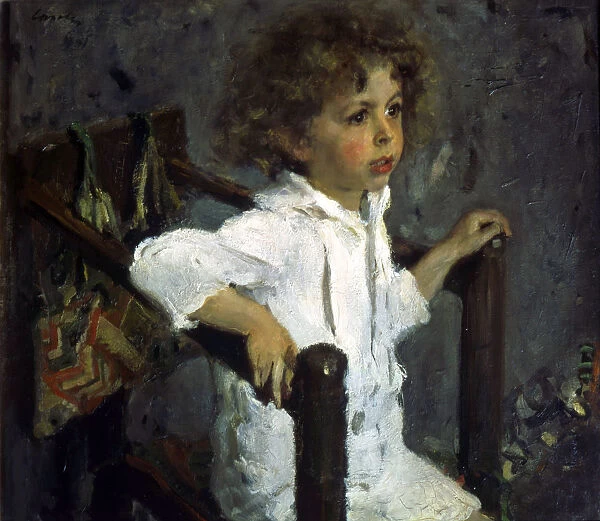 Portrait of Mika Morosov, 1901. Artist: Valentin Serov