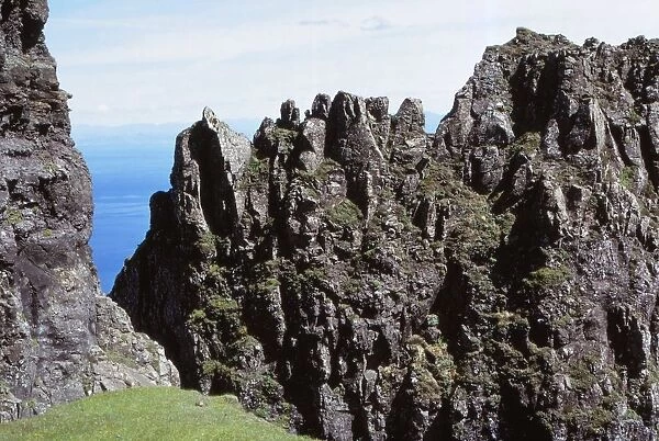 Quirang Rocks, view from The Table, Isle of Skye, Scotland, 20th century. Artist: CM Dixon