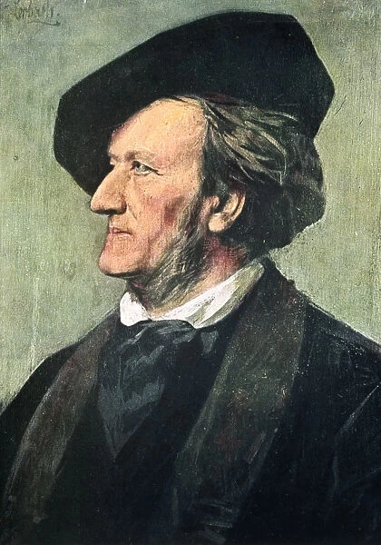 Richard Wagner (1813-1883), German composer, conductor, and essayist, late 19th century. Artist: Franz von Lenbach