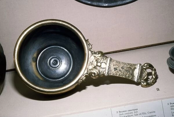 Roman Bronze Saucepan from Prickwillow, Isle of Ely, Cambridgeshire, 2nd century