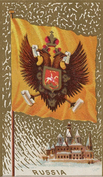 Russia, from Flags of All Nations, Series 1 (N9) for Allen & Ginter Cigarettes Brands