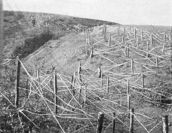 Russian barbed wire entanglements, Russo-Japanese War, 1904-5