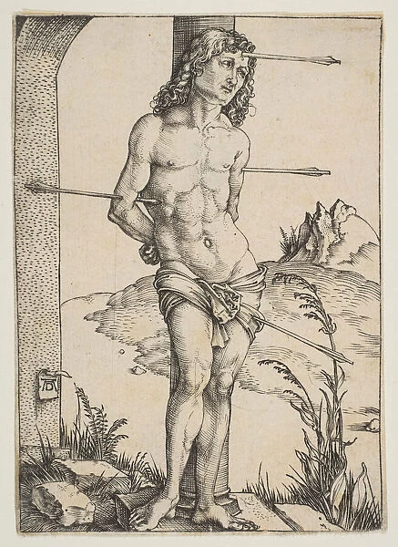 Saint Sebastian Bound to the Column, ca. 1499. Creator: Albrecht Durer