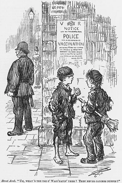 A satirical look at the chances of the average police constables ability to catch a cold, 1886
