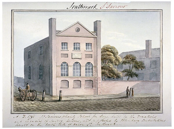 St Saviours Charity School, Union Street, Southwark, London, 1825. Artist: G Yates