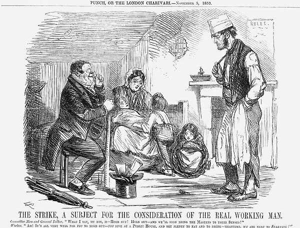 The Strike, a Subject for the Consideration of the Real Working Man, 1859