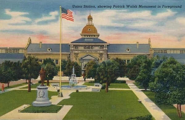 Union Station, showing Patrick Walsh in Foreground, 1943