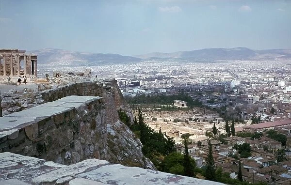 View of the Athenian Agora from the Acropolis