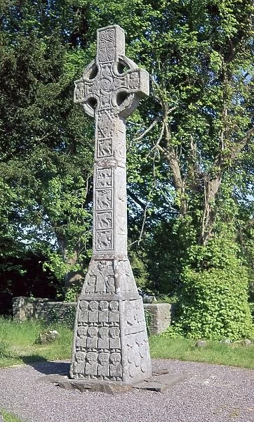 West face of the Celtic Moone high cross, 9th century