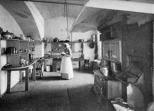 The White House kitchen, Washington DC, USA, 1908
