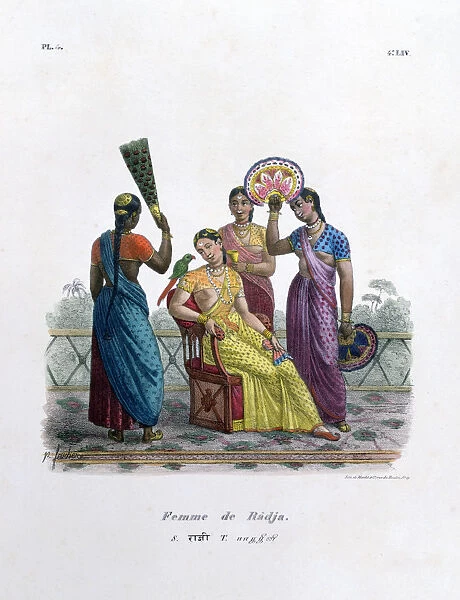 Wife of a Rajah, 1828. Artist: Marlet et Cie