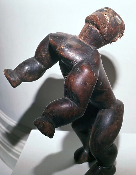 Wooden human form figure, Polynesian, (18th century?)