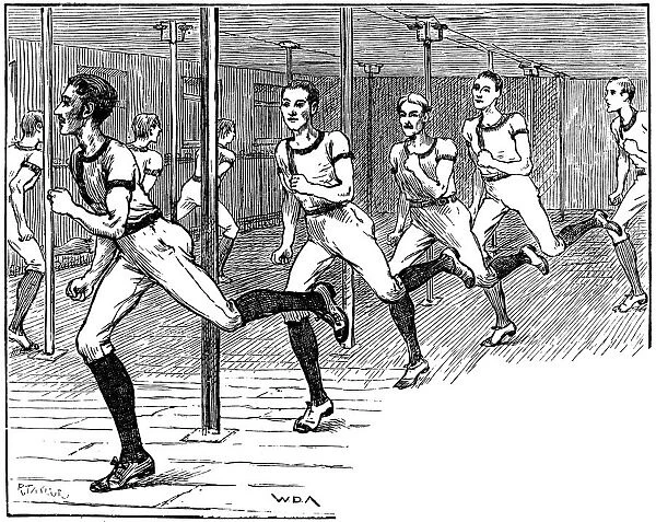 YMCA gymnasium, Longacre, London, 1887