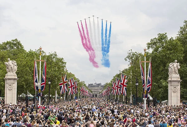 31 Aircraft mark The Queenas 90th Birthday with flypast