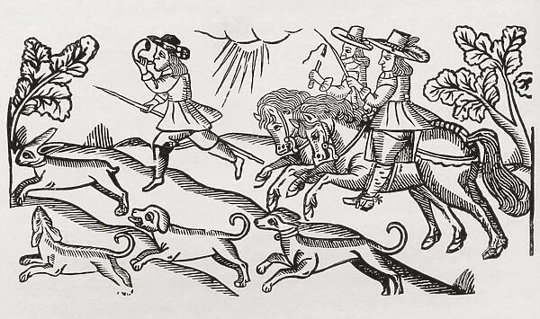Hunters, C. 1680 - 1700. From The Book Short History Of The English People By J. R. Green Published London 1893