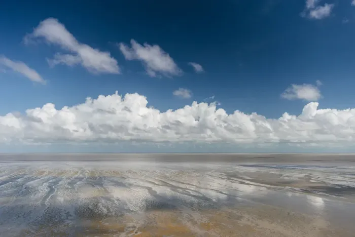 Framed Print : Clouds over ocean, Guyana Framed Print : Clouds over ocean, Guyana