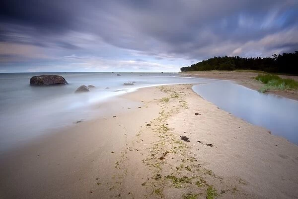 A little river ends in the Gulf of Finland in this part of Lahemaa National Park, Laane-Viru