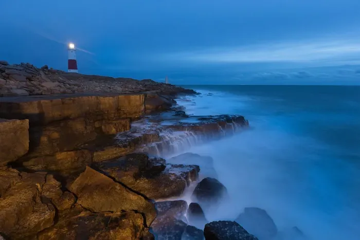 Framed Print : Portland Bill lighthouse at dusk, Portland Bill, Dorset, UK Framed Print : Portland Bill lighthouse at dusk, Portland Bill, Dorset, UK