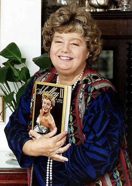 Shelly Winters American Actress authoress photo in her new york apartment - September