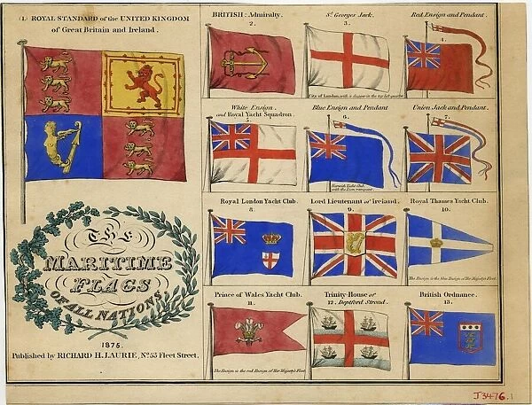Maritime flags, 1875