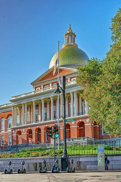 Massachusetts, Boston, Massachusetts State House in the Beacon Hill area