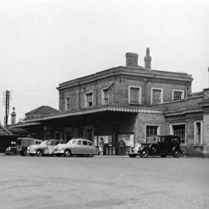 Exterior of Taunton Station, Somerset, c. 1950s