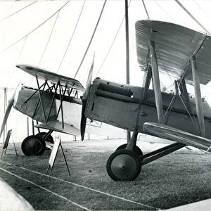 The 1918 SE5A, G-EBIC, of the Nash Collection inside the?