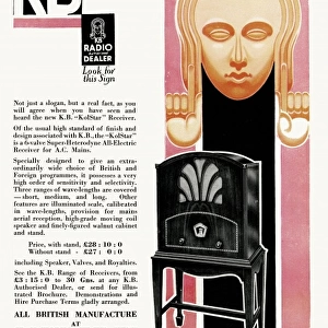 Advert for Kolster-Brandes in expensive radios 1931