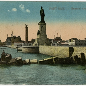 Egypt - Port Said - Statue of Ferdinand de Lesseps