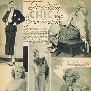 Fashion feature about the new Jean Harlow